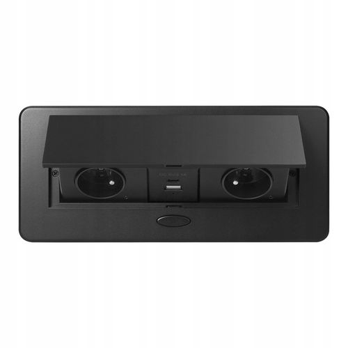 Gniazdo wpuszczane chowane w blat nablatowe USB USB-C STALOWE na Arena.pl