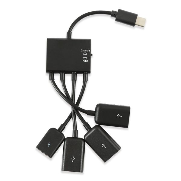 HUB USB typ C 3.1 3x USB + micro tablet ANDROID OTG myszka zdjęcie 5