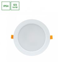 DURE 3 DOWNLIGHT 18W WW 230V 110st IP54 IK06 170x34 BIAŁY okrągła zasilacz zintegrowany