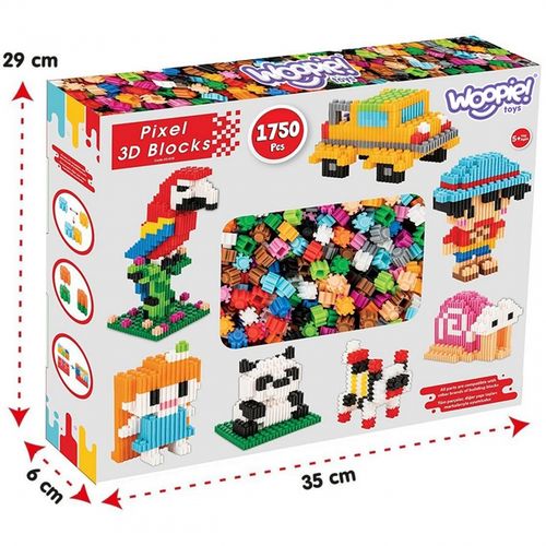 WOOPIE Klocki Konstrukcyjne 3D PIXEL 1750 el. na Arena.pl