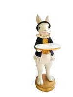 FIGURKA WIELKANOCNY PANI ZAJĄC KRÓLIK V czarny