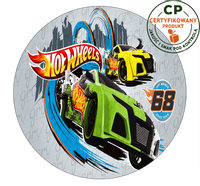 Opłatek na tort Hot Wheels