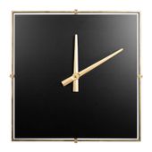 Zegar ścienny 80 cm czarny metalowy nowoczesny design salon