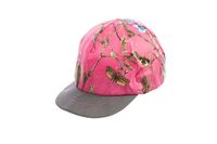 Jamiks SARA czapka z daszkiem dla dziewczynki na lato motylki ciemny różowy 50-52