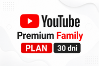 YouTube Premium Family + Youtube Music | Plan Rodzinny | 30 Dni