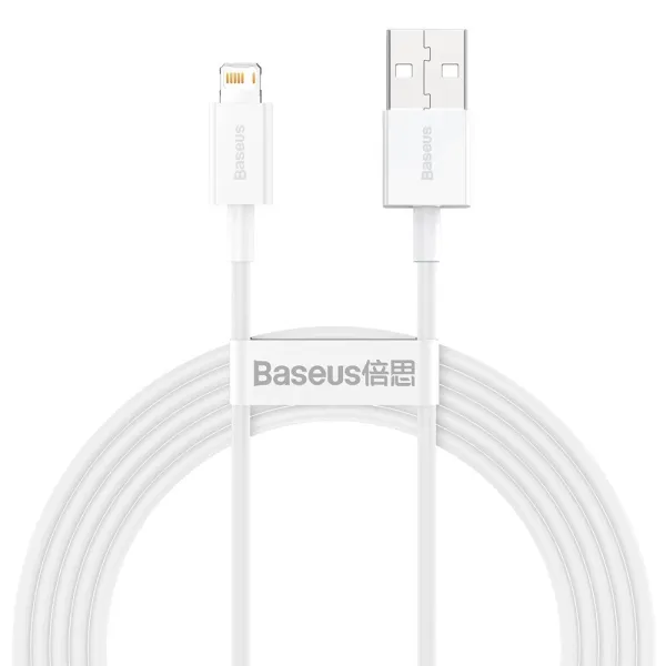 Baseus Superior kabel USB - Lightning 2,4A 2 m Biały (CALYS-C02) zdjęcie 1