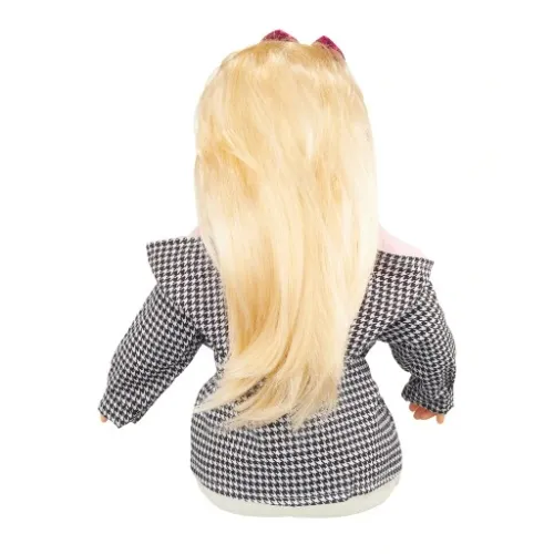 Lalka bobas jak żywa duża 56cm miękka interaktywna mówi śpiewa 2języki uczy na Arena.pl