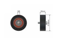 ROLKA NAPINACZA PASKA SEAT IBIZA IV 2009 2010 2011 2012 2013 2014 2015