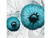 40CM 40CM OBRAZEK TURKUSOWE DMUCHAWCE 2 DRUK PŁÓTNO OBRAZ