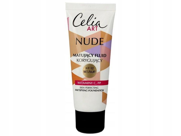 CELIA NUDE fluid matujący nr 02 Naturalny zdjęcie 2
