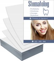 Ulotki A4 100 szt reklamowe firmowe duży wybór STOMATOLOG PROFILAKTYKA