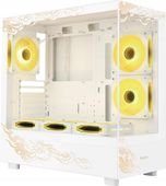 Obudowa białe AKWARIUM ze SMOKIEM loong Dragon limited edition +1x RGB FAN