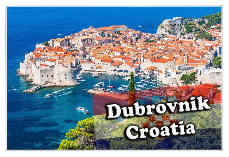 Dubrovnik - magnes szklany zdjęcie 1