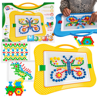 Mozaika Edukacyjna Manualna Układanka Guzikowa Dla Dzieci 2100