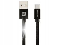 Kabel Swissten USB - USB typ C 0,2 m czarny