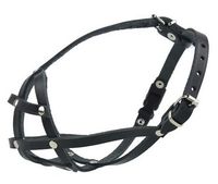 Solidny kaganiec ze skóry bydlęcej dla psa typu Buldog - Champion Rozmiar 1