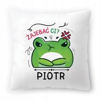 Poduszka Dla Piotra Na Urodziny Ze Zdjęciem Na Prezent Biała 40X40 Cm