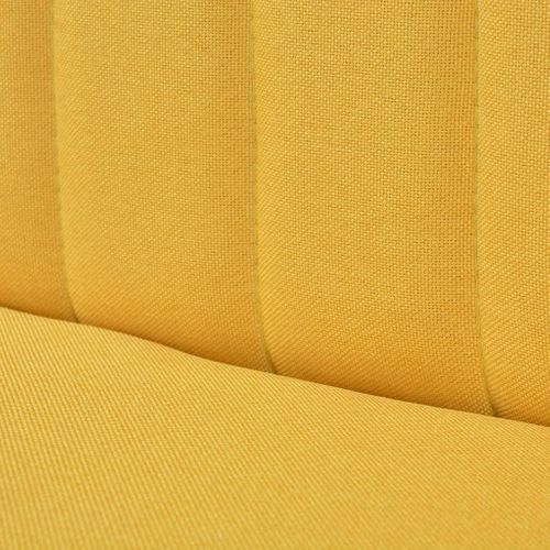 Sofa 117x55x77cm żółty materiał VidaXL na Arena.pl