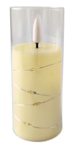 Świeca LED z łańcuchem LED SUBITO GC711 D55H125 kość słoniowa (266) na Arena.pl