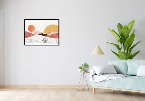 Plakat 80x60cm Roztańczone Słońce na Arena.pl