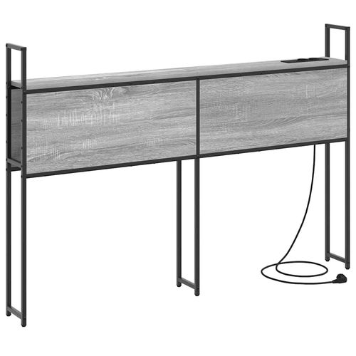 Szafka z Ładowaniem Z zagłówkiem Szary dąb sonoma 135 cm na Arena.pl