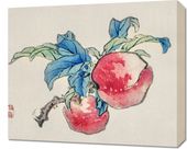 Obraz 60x50cm Peaches, Kōno Bairei Japoński Vintage do Salonu