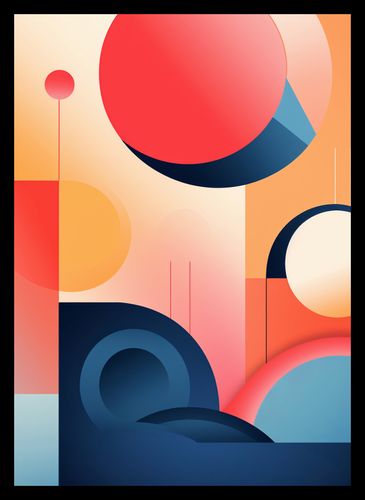 Plakat 25x35cm Geometryczne Marzenia na Arena.pl