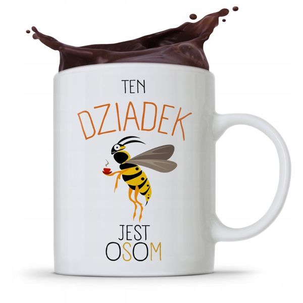 Kubek Prezent Dzień Dziadka Ten Dziadek Jest Osom Z Nadrukiem Ze Zdjęciem zdjęcie 1