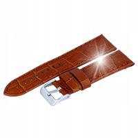 Pasek skórzany do zegarka W49 - camel - 22mm