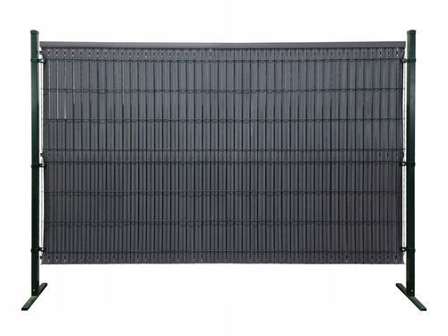 Listwy pionowe do ogrodzeń panelowych 123 x 250 cm, szer. 62-80 mm antracyt na Arena.pl