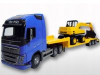Volvo FH16 New niebieskie z koparką Emek 33754