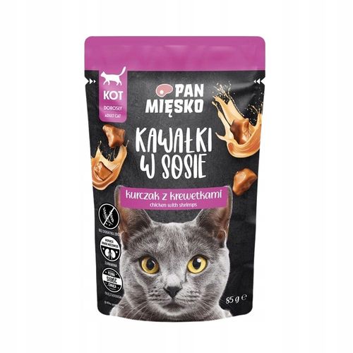 Pan Mięsko Karma mokra dla kota Mix Smaków Kawałki w sosie 12x85g na Arena.pl