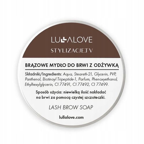 Lullalove Brązowe Mydło Do Stylizacji Brwi Z Odżywką 30ml na Arena.pl