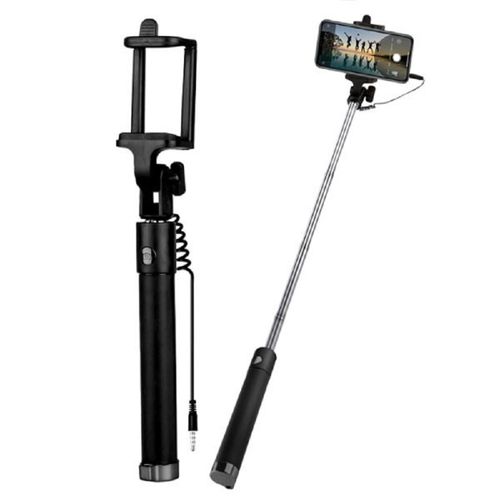 UCHWYT TELEFONU SELFIE STICK JACK 3,5 CALA CZARNY GRUBY I MOCNY na Arena.pl