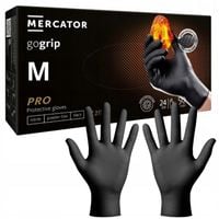 Rękawiczki MERCATOR GOGRIP NITRYLOWE black OCHRONNE CZARNE 50 szt. r.