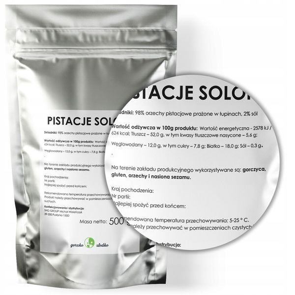 PISTACJE SOLONE PRAŻONE naturalne premium 500g zdjęcie 9