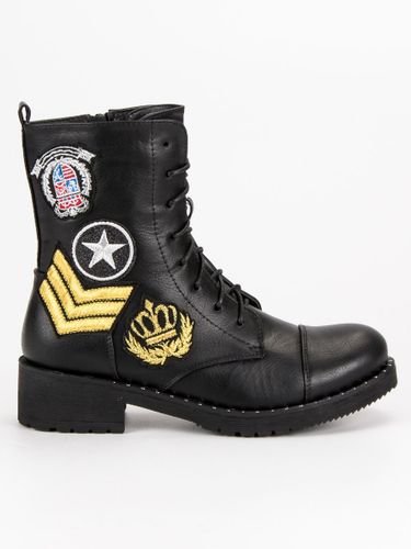 CZARNE MILITARNE BOTKI Rozmiar - 41 na Arena.pl