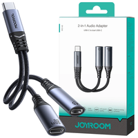 adapter dac 2w1 joyroom sy-c03 usb-c do 2x usb-c - czarny