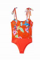 Desigual top damski kolor czerwony XL