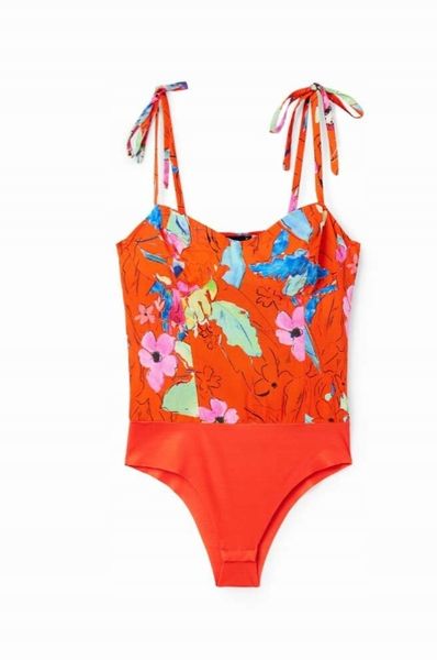Desigual top damski kolor czerwony XL zdjęcie 1