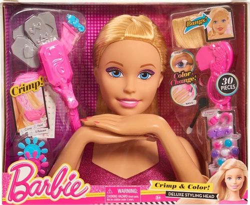 Barbie - głowa do stylizacji - blond na Arena.pl