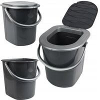 TOALETA TURYSTYCZNA PRZENOŚNA WC NA DZIAŁKĘ 22 L KEMPINGOWA LEKKA