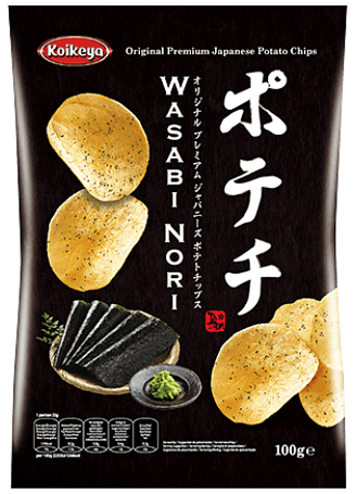 Chipsy ziemniaczane Potechi Wasabi Nori 100g - Koikeya na Arena.pl