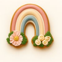 CIASTKO LUKROWANE BLOSSOME CAFE TĘCZA RĘCZNIE ROBIONE