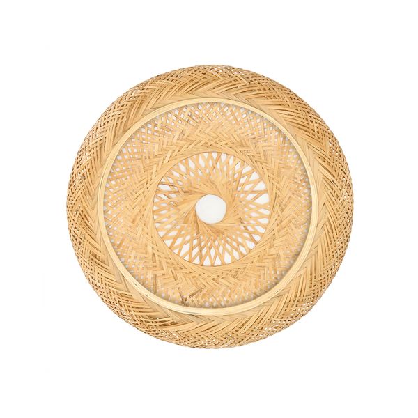 Lampa sufitowa BULI S Plafon Bambusowa pleciona E27 40cm Okrągła 3xE27 zdjęcie 4