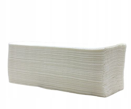 BIAŁE RĘCZNIKI PAPIEROWE SKŁADANE 100% CELULOZA na Arena.pl