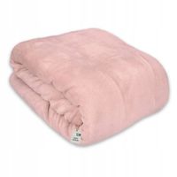 Koc Cadro mikrofibra 200 cm x 220 cm różowy