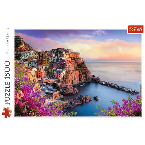 Puzzle dla dzieci i dorosłych – Widok na miasteczko Manarola 1500 elementów na Arena.pl