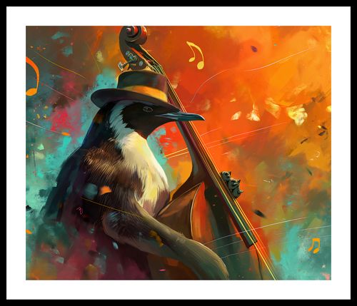 Plakat 60x50cm Pingwinia Nuta na Arena.pl