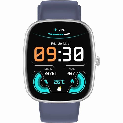 smartwatch męski gravity gt18-6 czarny pasek silikonowy + granatowy pasek na Arena.pl
